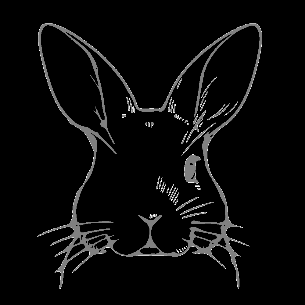 HK Mechanics mascot rabbit, soft colours with slightly uneasy balance.